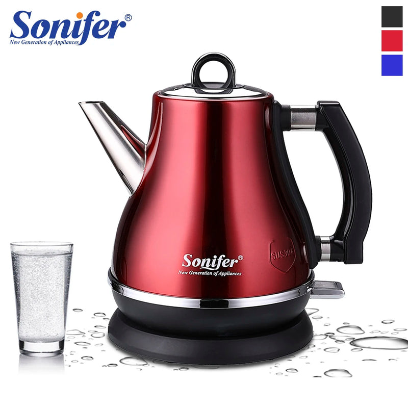 1.2L Colorful 304 Stainless Steel Electric Kettle 1500W Household 220V Quick Heating Electric Boiling Tea Pot Sonifer