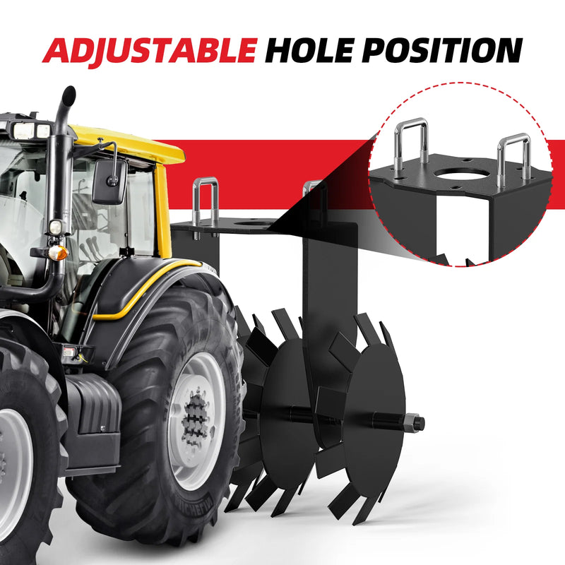 Disc Harrow Implements ATV Food Plot Equipment Impact Implements ATV/UTV Disc Harrow Plow Scraper Blade