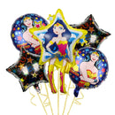 Superhero Theme Kid Birthday Balloon Party Decoration Wonders Woman Banner Cake Card Set Baby Shower Globos Party Event Supplies