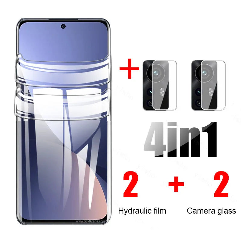 Hydrogel Film For Xiaomi 12 Pro Full Screen Protector Xiomi 12X Mi12 T Mi 12Pro 5G Soft Protective Film Camera Tempered Glass