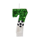 0-9 Numbers Football Cake Candle Kids Sports Theme Football Birthday Party Decoration Favors Cupcake Topper Cake Decor Supplies