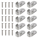 Oval Closet Rod End Supports Furniture Accessories Wardrobe Tube Support Bracket Clothes Hanging Rod Holder Clothes Tube Support