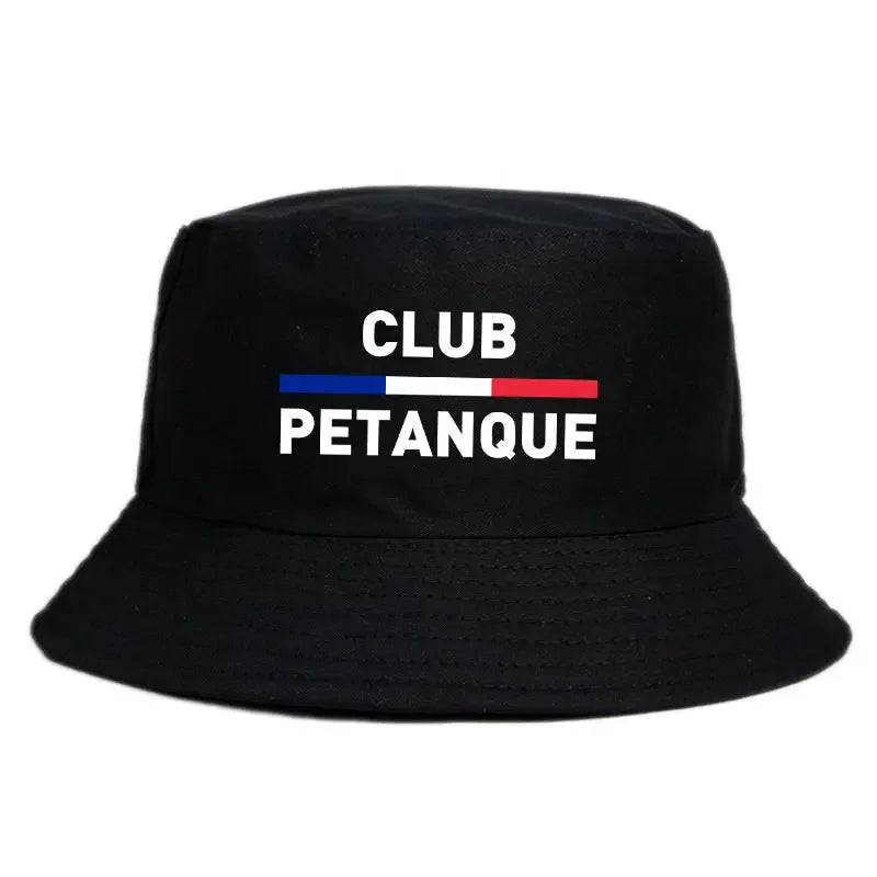 Fashion French Petanque Club Bucket Hat Unisex Adult Outdoor Sport Activities Panama Hat Man Woman Reversible Fisherman Cap Bob