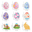 50Pcs Easter Stickers Waterproof Egg Bunny Rabbit Vinyl Stickers Cartoon Cute Sticker  Pack For Kids Water Bottles Laptop Gift