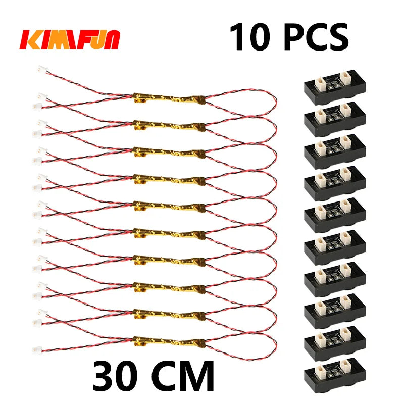 10PCS 0.8mm Pin RGB LED Building Blocks USB Lamp DIY Street Light City Electric Decorate 1X1 Brick Compatible All Brands