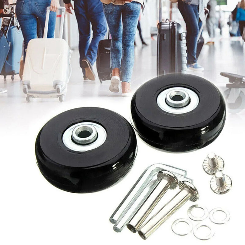 2/4x Suitcase Parts Axles Replacement Travel Luggage Suitcase Wheels Axles Repair Kit Dia.40mm/45mm/50mm/60mm