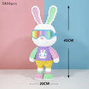 Candy Rabbit Society Rabbit Building Blocks Adult High Difficulty Assembly Puzzle Boys and Girls Toy Birthday Gift