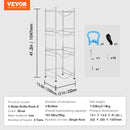 SucceBuy 3/4/5 Tiers Water Jug Holder Iron Water Bottle Holder Double/Single Row Easy Installation for Kitchen Office Livingroom