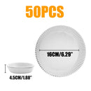 30/50Pcs Disposable Air Fryer Paper Liner Oil-proof Water-proof Paper Tray Non-Stick Baking Mat for Oven AirFryer Accessories