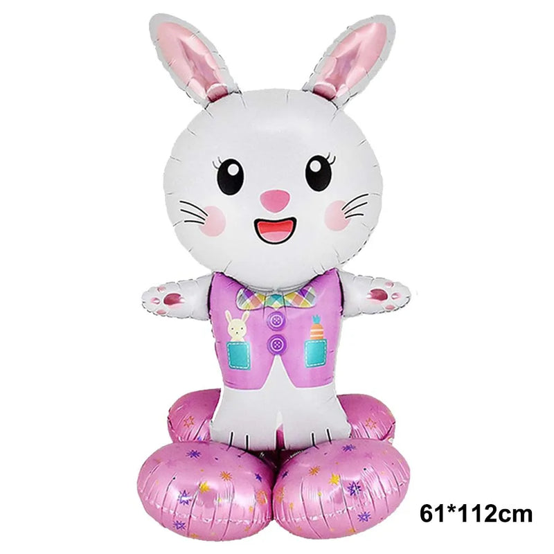 Cute Animal Easter Rabbit Mini Figurines Bunny Carrot Cake Decoration Chick Cupcake Toppers Easter Party Baking Supplies
