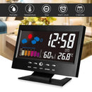 Digital Clock Thermometer Hygrometer Weather Station Alarm Clock Temperature Gauge Colorful LCD Calendar Voice-activated
