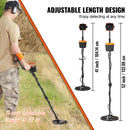 SucceBuy Metal Detector for Adults & Kids 10Inch Waterproof Search Coil with LCD Display 7 Modes Adjustable Aluminum Stem