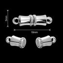 2 Sets Locking Strong Magnetic Clasps Magnet End Clasp Connectors For Jewelry Making DIY Bracelet Necklace Extender Accessories