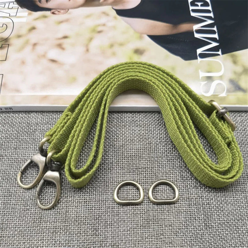 Fashion Canvas Adjustable Bag Strap Messenger Hand Belt Shoulder Handbags Bag Replacement Decorative Strap Bag Accessories