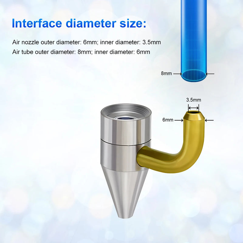 LASER TREE 5W 10W 20W Optical Power Air Assist Laser Head Blue Light TTL Module for CNC Laser Engraver Cutting Woodworking Tools