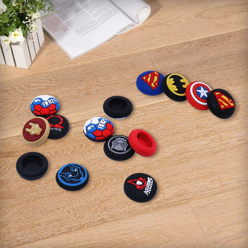 1pair Thumb Grip Cap Cover for Playstation Spiderman 5 PS5 PS4 Xbox Series XS Game Joystick Controller Accessories Thumbstick