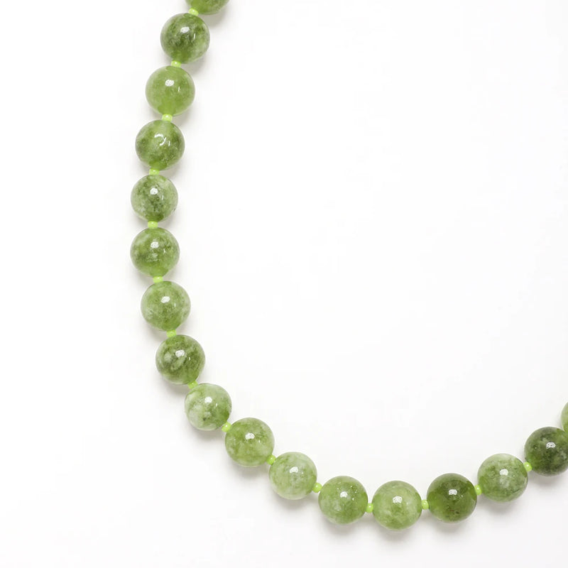 ZMZY Olive Green Agate Stone Beaded Short Necklace Design Charms Necklace Choker Neck Necklace