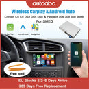 AUTOABC Wireless Carplay and Android Auto module for Peugeot 208 308 508 3008 C4 DS3 DS4 DS5 SMEG system Airplay Mirror Link