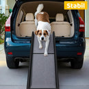 Happy Ride Folding Pet Ramp for Cars, Trucks, & SUVs 156cm Portable for Dogs 90kg with Siderails, Non-Slip- Weighs Only 3.8kg