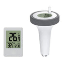 Digital Floating Swimming Pool Thermometer Wireless Pool Thermometer with Indoor Temperature Monitor Clock for Hot Tub Aquarium