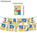 Snow White Birthday Party Set Cup Plate Napkins Tablecloth Cake Topper Balloons Disposable Tableware Baby Shower Supplies