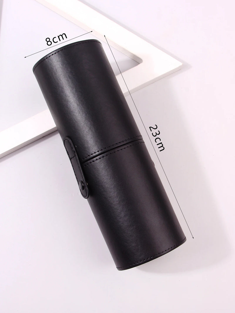 Makeup Brush Holder Large Capacity Make up Brush Case Organizer Cosmetic Cup Cylinder Storage Bag