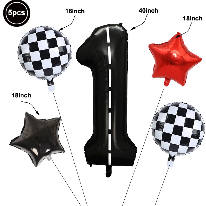 Bike Game Birthday Decorations Bicycle Garland Banner Cycling  Rider Cupcake Toppers Boy Birthday Baby Shower Party Decoration