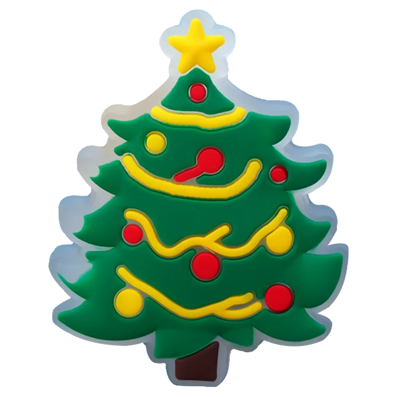 1-5PCS New Christmas LED Shoe Charms,Cute Santa Claus Cat & Dog Pin Accessories for Sandals,Shoe Clogs Buckle Christmas Gifts