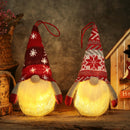 Christmas LED Light Ornament Luminous Faceless Gnome Doll Xmas Kid Gift 2023 Christmas Decoration for Home Navidad Noel New Year