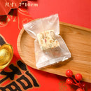 2025 Chinese New Year Snowflake Crispy Packaging 100Pcs 7x10cm Baking Cookie Machine Sealed Candy Bags