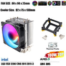 Wovibo 4 Tubo De Calor Cpu  Cooler Fan Ventilador Pwm 4Pin Argb Rgb Intel 115x1200 1700 2011 X79 X99 Amd Am4 Am5 Radiador