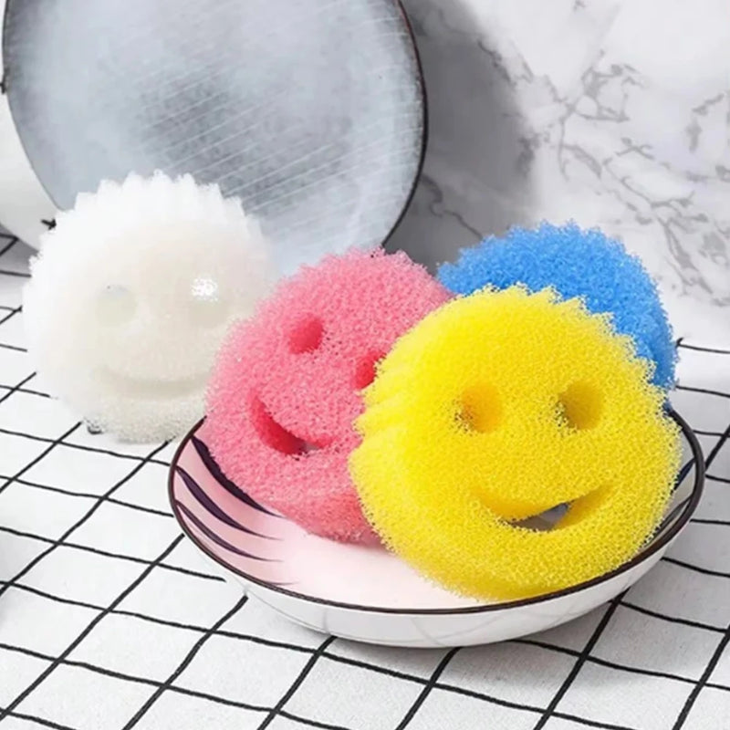 1/2/3PCS Dishwashing Sponge Cloth Strong Scouring Pad Miracle Sponge Household Kitchen Bathroom Migic Cleaning Wipe Sponges