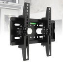 25KG Adjustable TV Wall Mount Brackets Flat Panel TV Frame Support 15 Degrees Tilt with Level for 14 - 42 Inch LCD LED Monitor