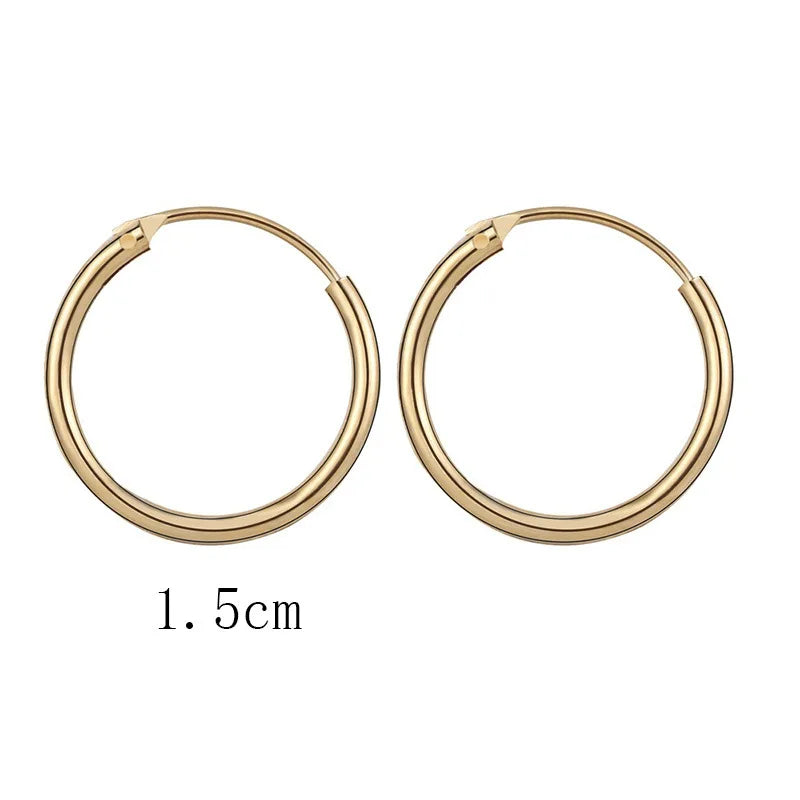 6Pcs Stainless Steel Mini Hoop Earrings Set for Women Shiny Rhinestone Zirconia Huggie Circle Punk Earrings Party Jewelry Gifts