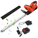 21V Cordless Hedge Trimmer 22 Inch Electric Hedge Trimmer with 3.0Ah Battery & Charger with Dual Action Blade 3/5" Cut Capacity