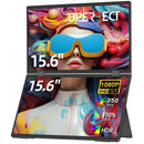 UPERFECT Laptop Screen Extender 15.6 Inch 1080P 360° Foldable Dual Monitors 100% sRGB HDMI USB-C Stacked Triple Portable Monitor