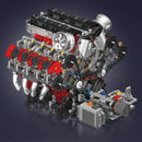 Mould King 10130 Technical Car Engine Toys The Motorized F488 Supercar V8 Engine Building Block Brick Kids Christmas Gift