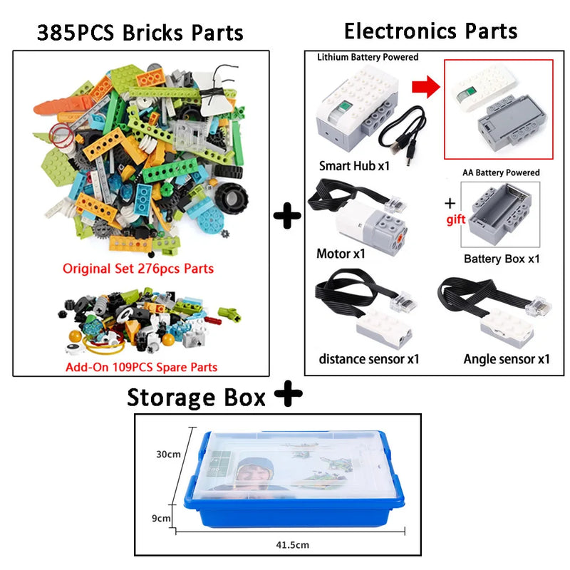 2024 NEW Upgrade 390Pcs The 3rd Generation WeDo 2.0 Core Set 45300 Educational School Robotics STEAM Construction Bricks Kit Toy