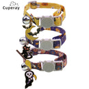 Pet Halloween Cat Collar Cat Adjustable Collar with Bell & Metal Charm Easter Ornament Accessories Supplies for Cats and Puppies