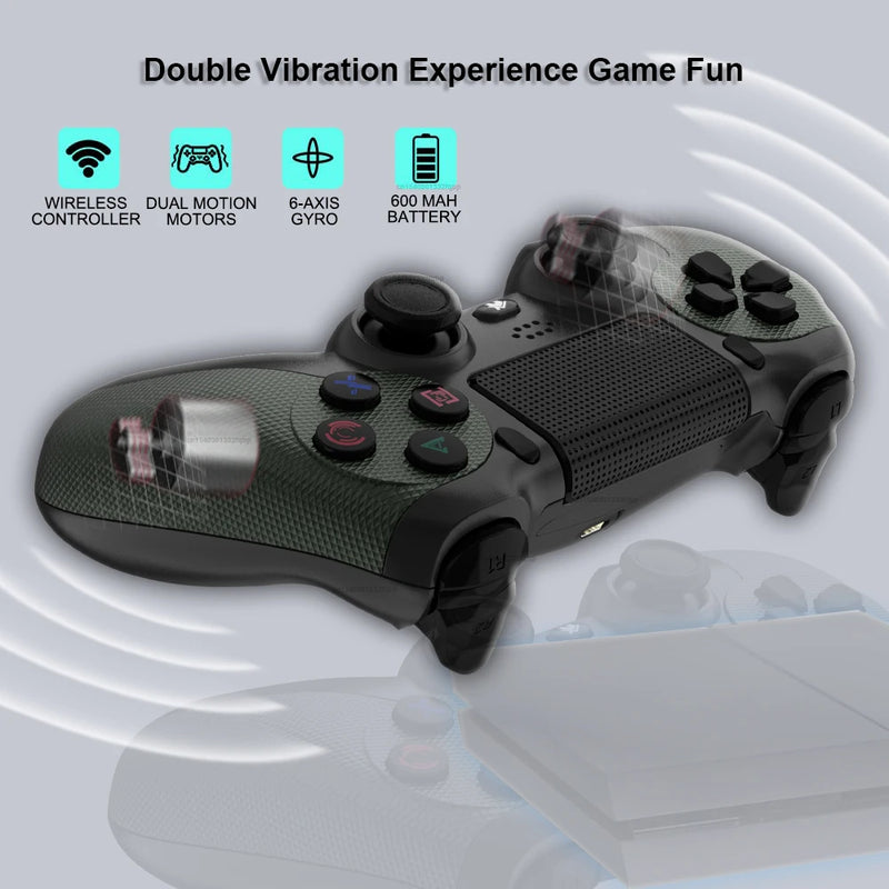 BROODIO Wireless Controller For PS4/Slim/Pro Wireless Gamepad Compatible Android PC Bluetooth Gamepads Joystick For PS3 Console