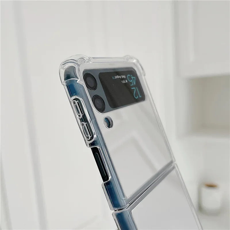 Make Up Mirror for Samsung Z Flip 3 4 5 Case Luxury Shockproof for Samsung Galaxy Z Flip 4 3 5 Z3 Z4 Flip4 Flip3 Slim Hard Cover