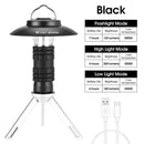 WEST BIKING Portable Camping Light 3 In 1 Multifunctional Outdoor LED Flashlight USB Charging Emergency Lamp Hanging Tent Light