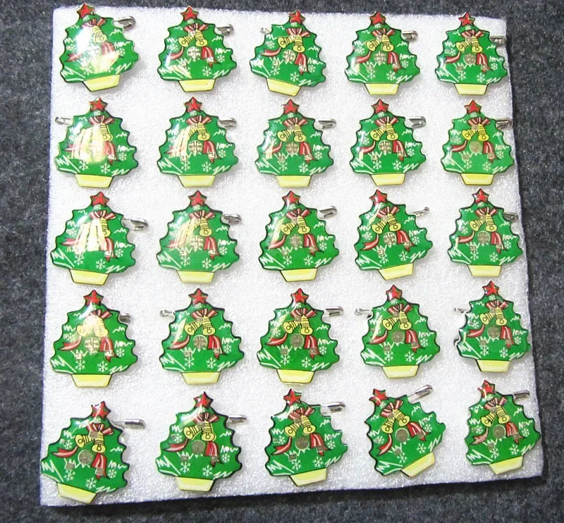 25pcs Party Love LED Flashing Brooch Pin Cartoon Light up Glow Badge Gift Cosplay Navidad Wedding Festival Halloween Christmas