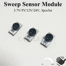 DC5V12V24V Hand Wave Sensor Switch Module Rounded Head 2A Mini Sweep Smart LED Controller for Kitchen Wardobe Cabinet LED Strip