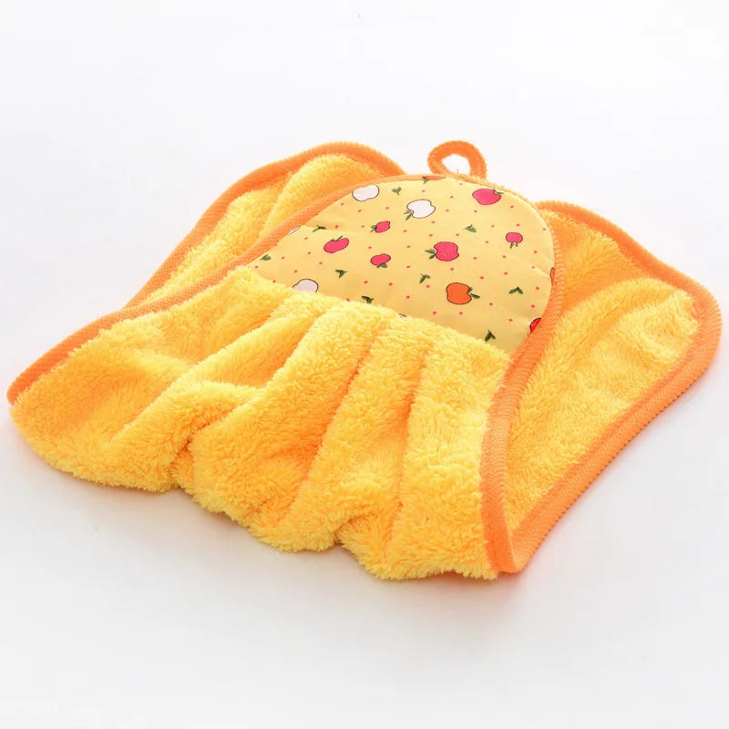 Coral Velvet Bathroom Supplies Soft Hand  Towel  Cleaning Cloth  Kitchen Towels  Household  Microfiber Cloth Cleaning Products