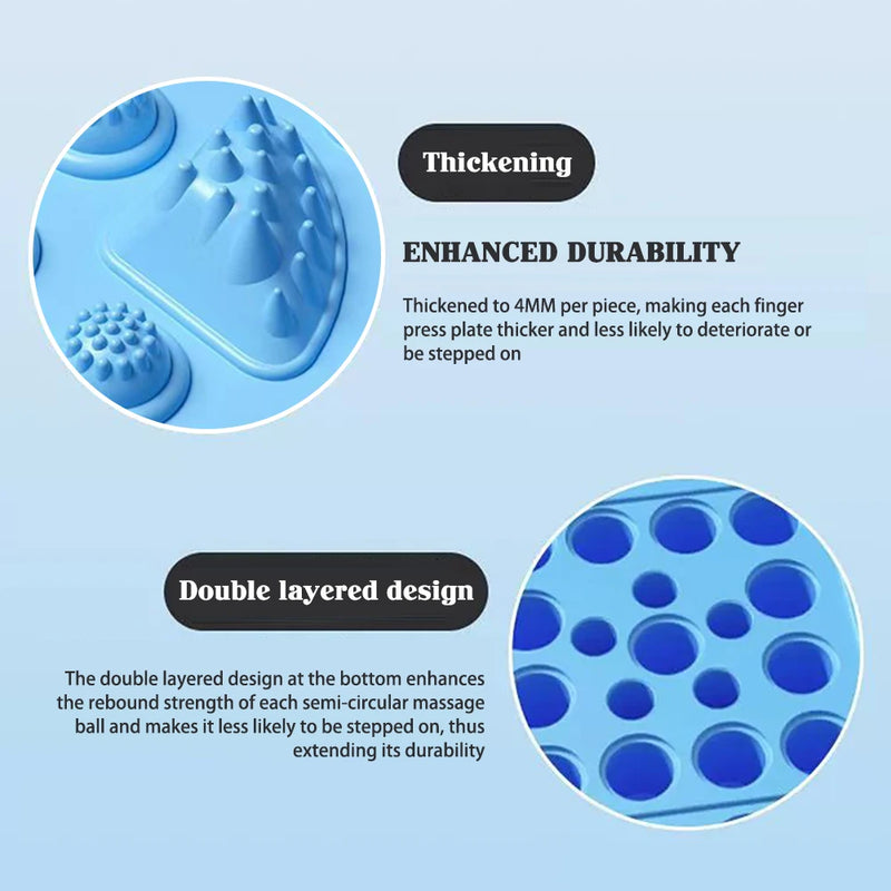 1pcs Foot Massage Mat Finger Pressure Board Acupressure Pain Relief Walk Massage Mat Muscle Relaxation Feet Training Tools