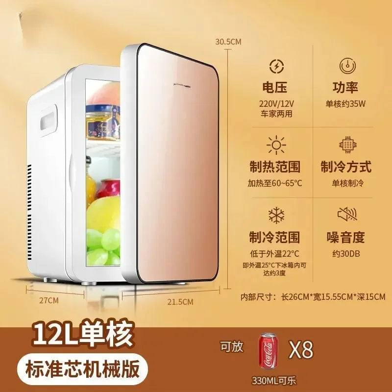 Mini refrigerator house dormitory student mask cosmetics refrigerated dormitory car home dual-purpose refrigeration refrigerator