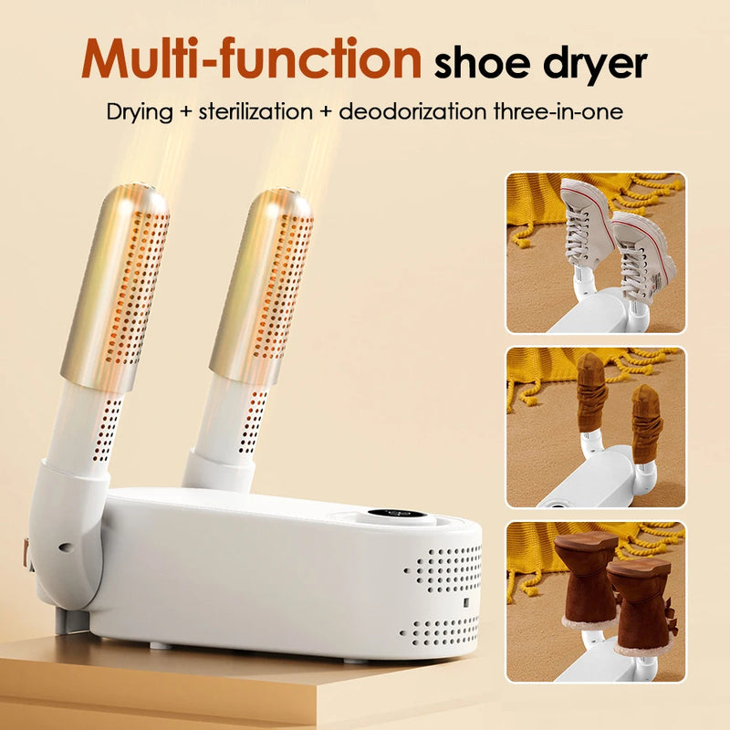 Electric Shoe Dryer Boot Warmer Shoe UV Foot Boot Dryer Eliminate Odor Fast Drying Boot Deodorizer Multifunction Socks Dryer