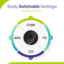 SANNCE 1x 2x 1080P Outdoor Bullet Home CCTV Security Camera 100ft IR Night Vision Weatherproof Cameras 2MP CCTV Surveillance