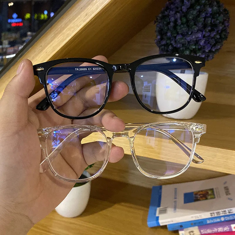 Classic Transparent Computer Glasses Frame Women Men Anti Blue Light Glasses Blocking Glasses Optical Glasses Lenses Oculos Male